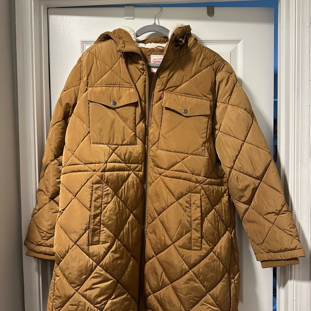 Levi's Brown and Cream Quilted Jacket